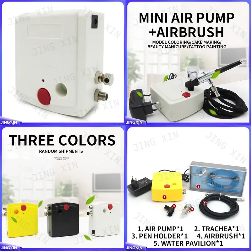 Airbrush Kit With Mini Compressor - Mini pompa d'aria personalizzata per aerografo,