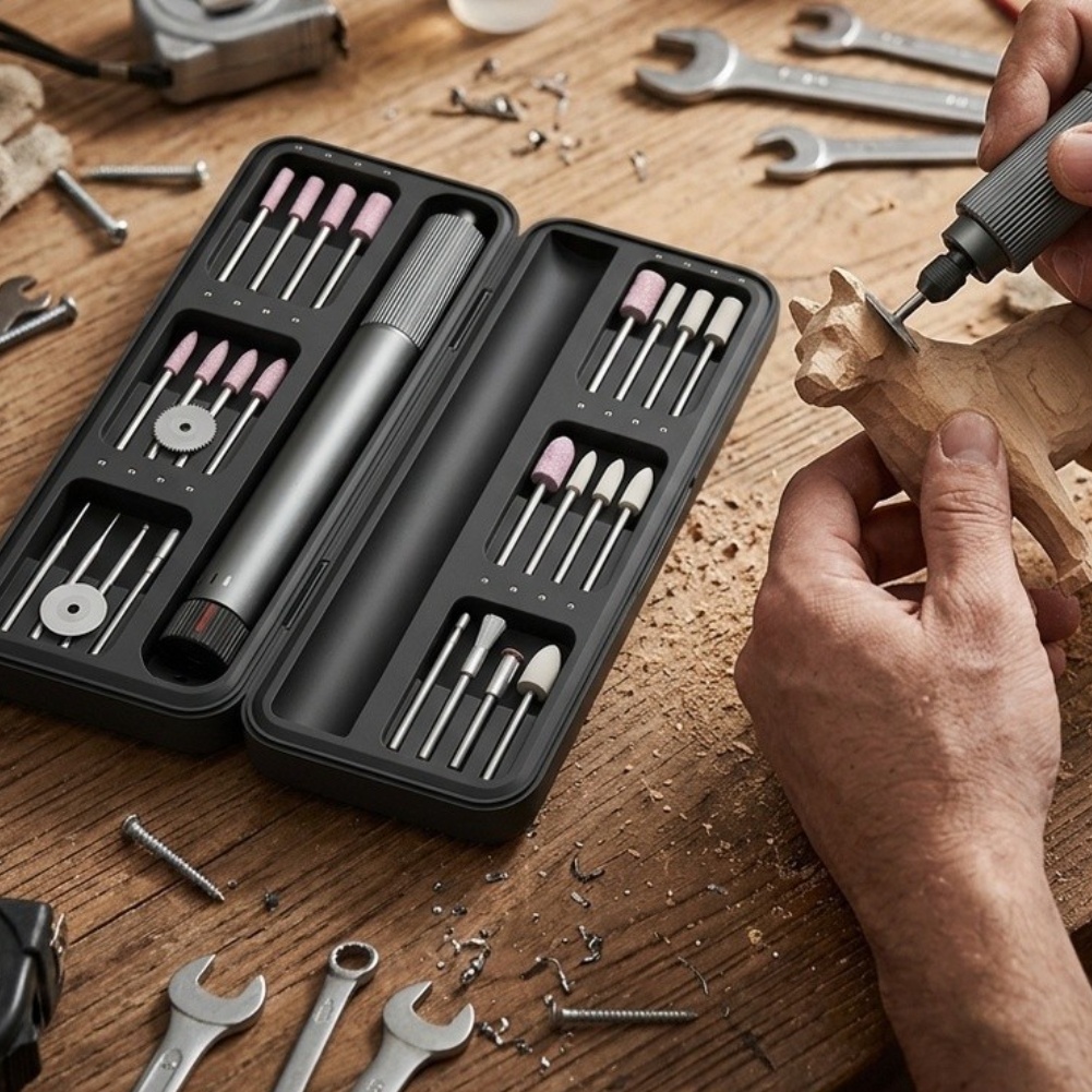 Cordless Rotary Tool Kit Accessories - Kit di Utensili Rotanti Senza Fili