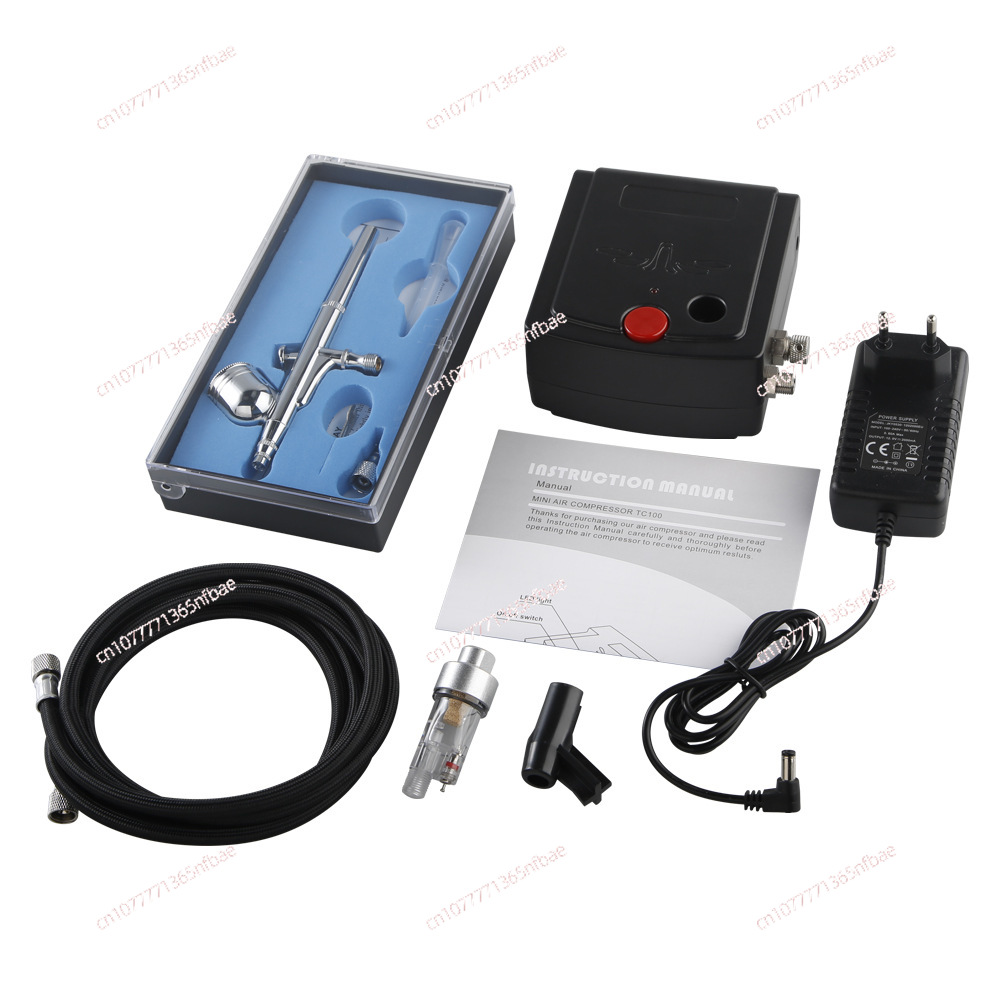 Airbrush Kit With Mini Compressor - Kit Compressore Aerografo Mini con Funzione