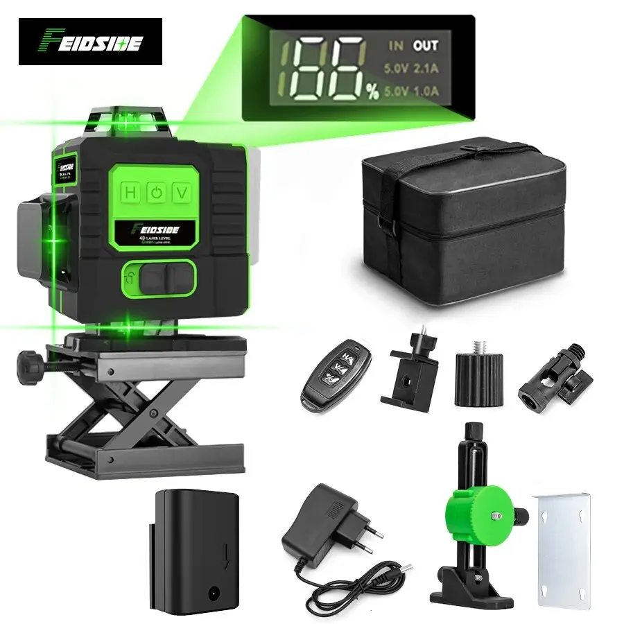 FEIDSIDE 16/12 linee livello L - Laser Level 16 Lines 4D Green recensione e prezzo