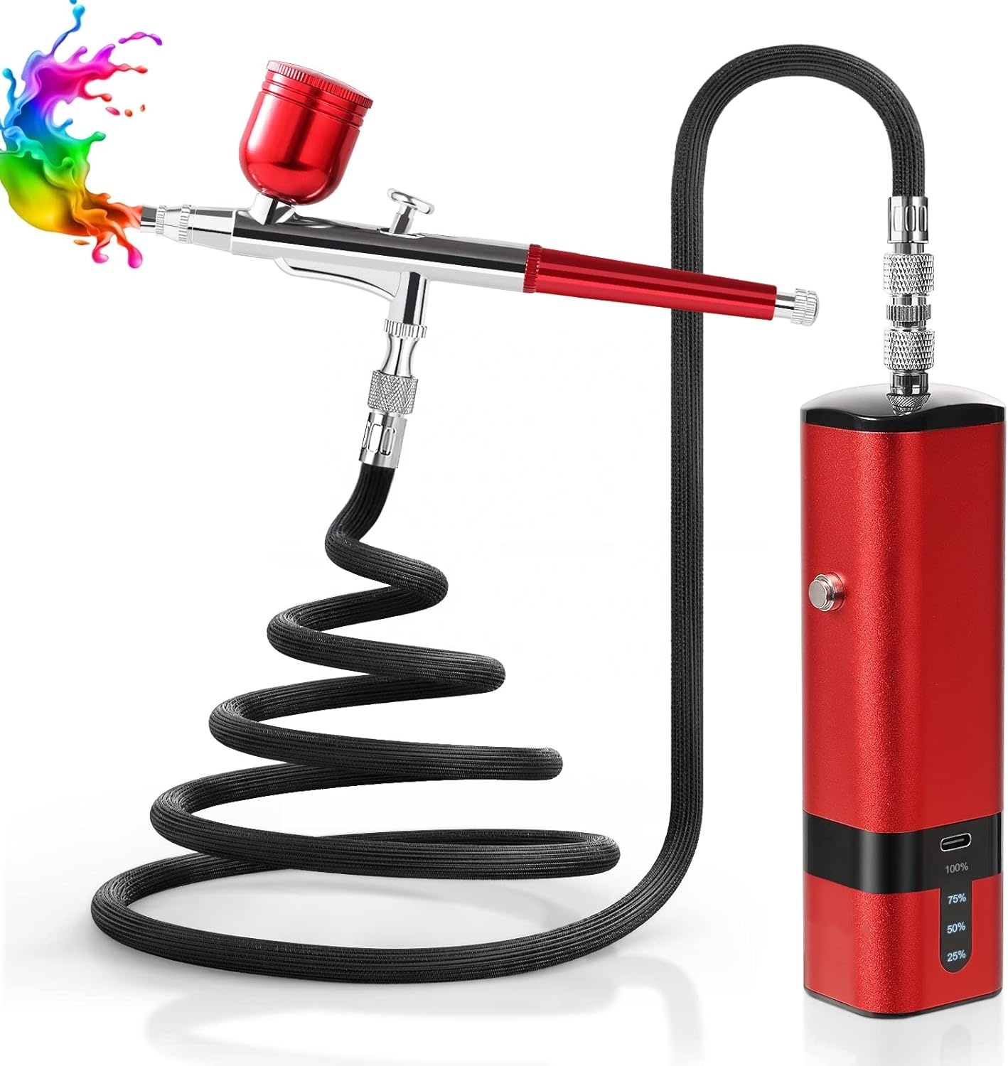 Kit Aerografo con Compressore, - Airbrush Kit With Mini Compressor recensione e prezzo