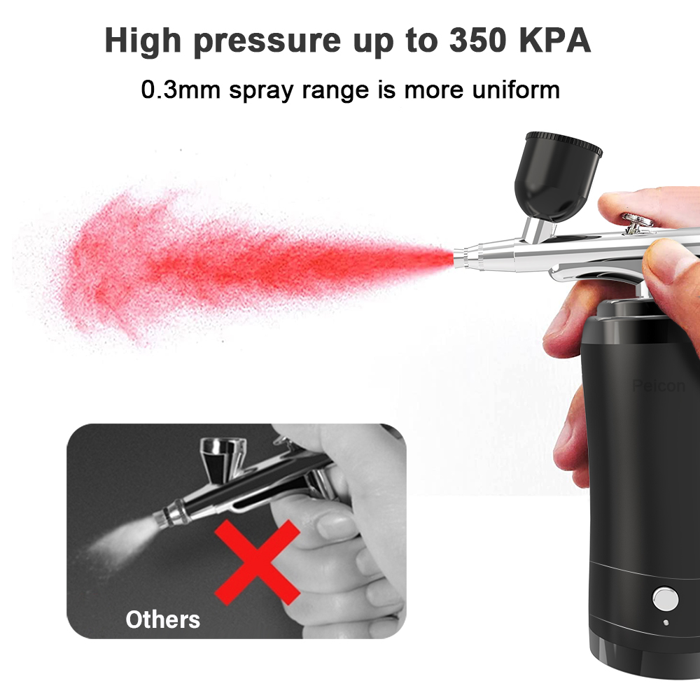 Kit aerografo aerografo senza  - Airbrush Kit With Mini Compressor recensione e prezzo