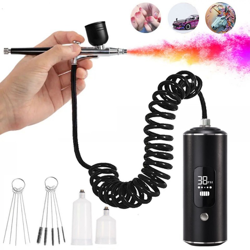 Kit compressore d'aria, pistol - Airbrush Kit With Mini Compressor recensione e prezzo