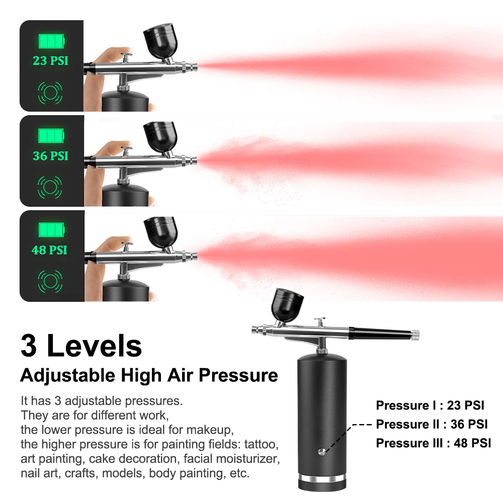 Aerografo con Compressore, Pis - Airbrush Kit With Mini Compressor recensione e prezzo