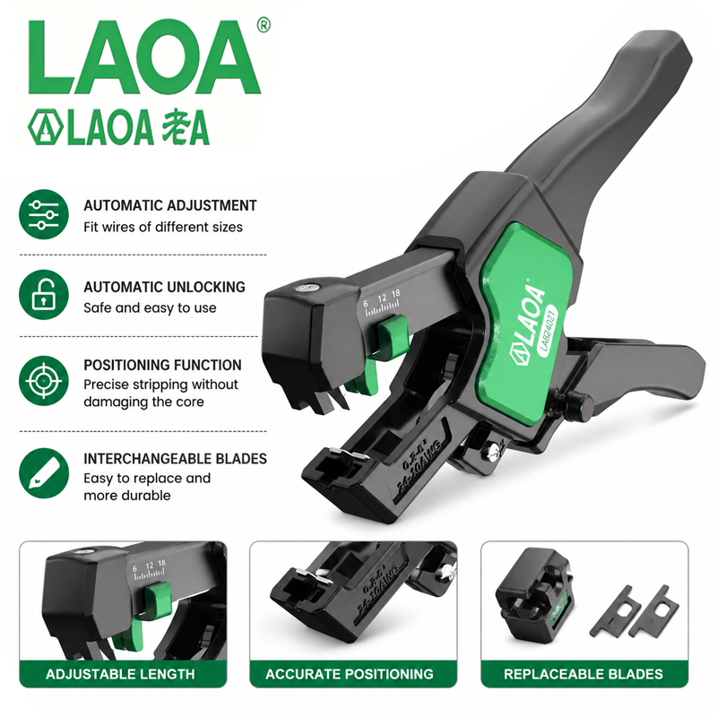 LAOA LA824021 Spelacavi Automa - Automatic Wire Stripper Cutter recensione e prezzo