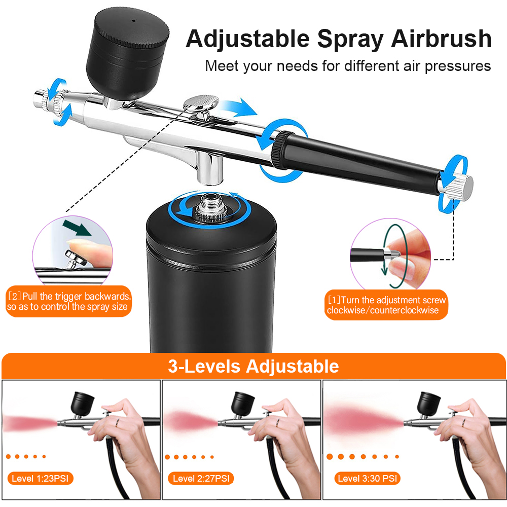 Aerografo con compressore Aero - Airbrush Kit With Mini Compressor recensione e prezzo