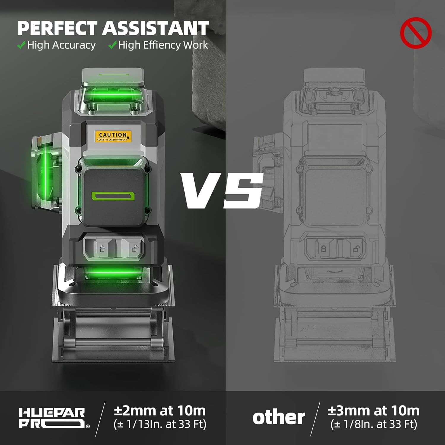 Huepar Professional 4D Cross L - Laser Level 16 Lines 4D Green recensione e prezzo
