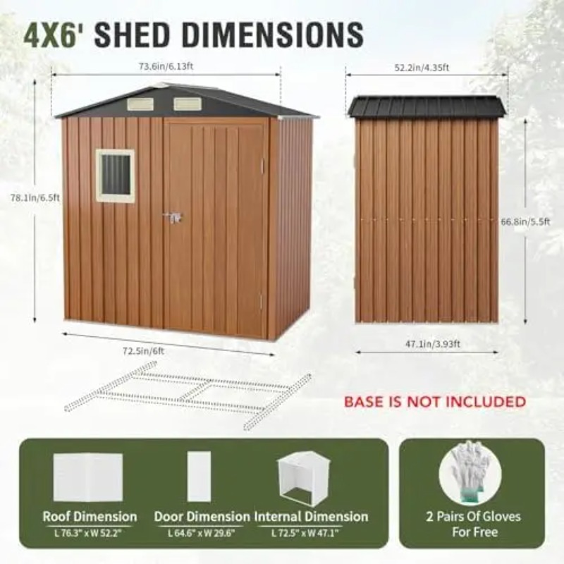 Casetta da Giardino 6x4 Piedi, - Garden Tools recensione e prezzo