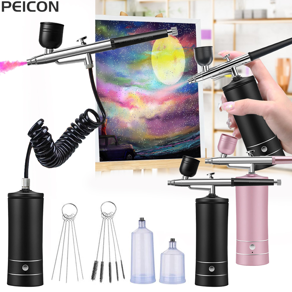 Aerografo per pittura con comp - Airbrush Kit With Mini Compressor recensione e prezzo
