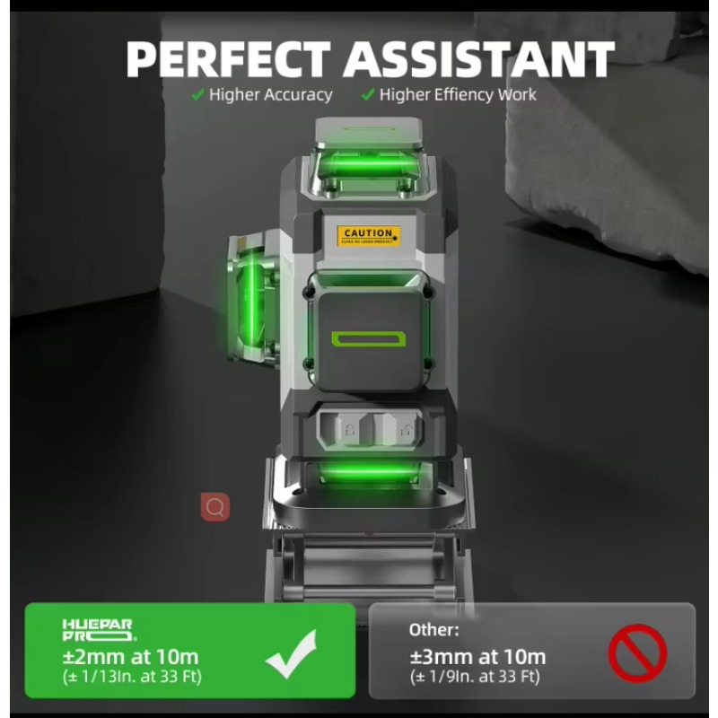 Huepar 2024 Nuovo design 4D 16 - Laser Level 16 Lines 4D Green recensione e prezzo